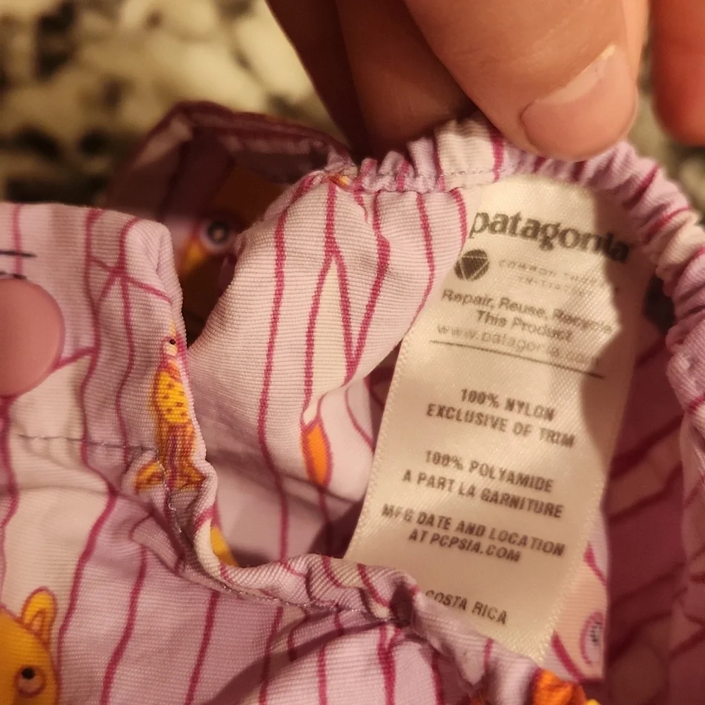 Patagonia Infant Purple Cat Print Dress